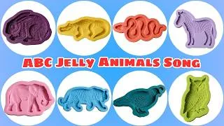 Thumbnail: Color Jelly Animals ABC Song A to Z 🐾 Fun Alphabet Learning with Sounds for Kids | Cat Family 4K HD!