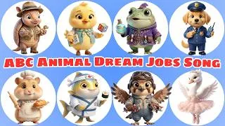 Thumbnail: 🐾 ABC Animal Dream Jobs Song 🧸 | A–Z Animals & Careers for Kids 🎶 Learn Alphabet Fun!
