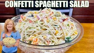 Thumbnail: CONFETTI SPAGHETTI SALAD A Cool Summer Salad Side Dish
