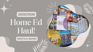 Thumbnail: NEW! Homeschool - Home Education Resource Haul for 2025/2026 for new school year. 