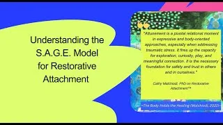 Thumbnail: Restorative Attachment for Children and Parents: Cathy Malchiodi PhD on the S.A.G.E Model