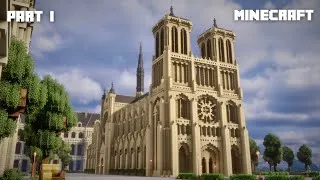 Thumbnail: Minecraft: Notre Dame inspired Cathedral Tutorial | Part 1