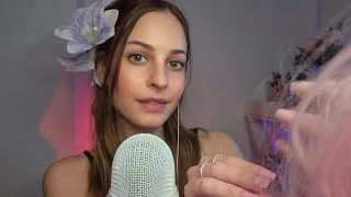 Thumbnail: ASMR🌙 Let me play with your hair before sleep (brushing, touching, inspecting) ~close whispers