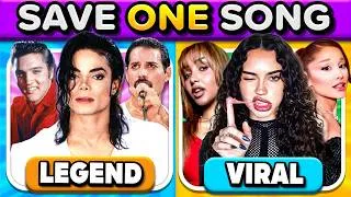 Thumbnail: SAVE ONE SONG: (Legends vs Viral Tiktok ) 🛑Which do you prefer? Music Quiz 2026