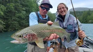 Thumbnail: Fly Fishing Date Night!!! Trout Fishing the Kenai River in Alaska with my Wife