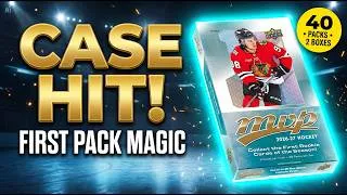 Thumbnail: FIRST PACK MAGIC! CASE HIT! 2026-27 MVP Upper Deck Hockey Cards 2 Boxes Opening 40 Packs #mascot