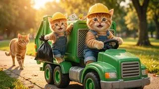 Thumbnail: Mama Cat Trims Fur on the Farm and Makes Tiger Hat For Kittens At Home🎩🐯#aicatstory #ai #catlovers