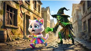 Thumbnail: 😲🐱 What Happened to Kitten After a Witch 🧙‍♀️ trapped her friend?✨ | Cat Story
