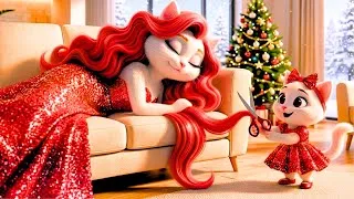 Thumbnail: 💇🏻‍♀️Mischievous Little Cat Cut Mom’s Hair✂️ for iPhone17 Then Created New Style😭 #aicat #aicatstory