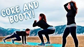 Thumbnail: Intense Bodyweight HIIT Workout 💪 High Intensity Interval Training for Butt and Core AT HOME!