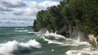 Thumbnail: CAVE POINT COUNTY PARK - BIG WAVES
