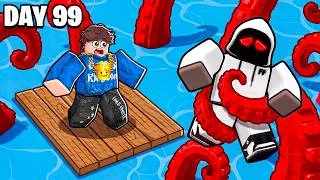 Thumbnail: ROBLOX 100 DAYS AT SEA..