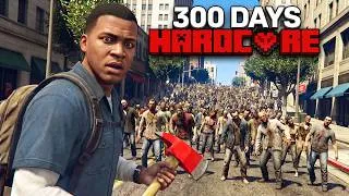 Thumbnail: Surviving 300 DAYS in a ZOMBIE APOCALYPSE In GTA 5!