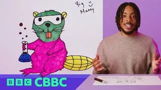 Thumbnail: Draw a Science Beaver with Big Manny! 🦫🧪 | Go Get Arty | CBBC