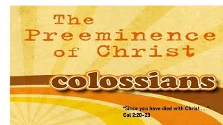 Thumbnail: “If you have died with Christ . . .”     Colossians 2:20-23