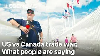 Thumbnail: US vs Canada trade war: What people are saying