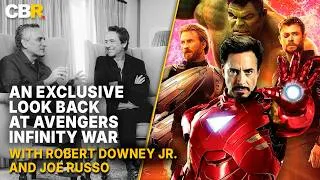 Thumbnail: EXCLUSIVE: Robert Downey Jr. and Joe Russo Look Back At Infinity War Ahead of Avengers: Doomsday