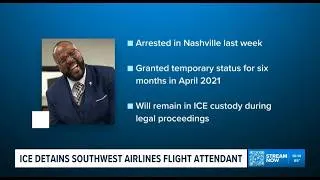 Thumbnail: Southwest flight attendant detained by ICE after arrest at Nashville airport