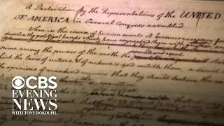 Thumbnail: Exhibit looks at how the Declaration of Independence evolved