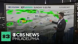 Thumbnail: Chance of rain Sunday in Philadelphia region
