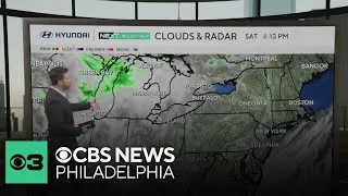 Thumbnail: Mostly clear Saturday night in Philadelphia region, tracking storms next week