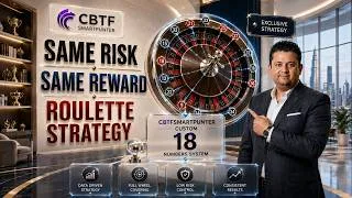Thumbnail: Same Risk Same Reward Roulette Strategy 🎯 Custom 18-Number System | CBTFSmartPunter | Amit Majithia