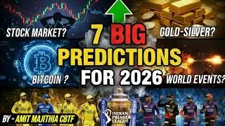 Thumbnail: Big Predictions for 2026 | Gold-Silver | Crypto, Stock Market & World Events By Amit Majithia CBTF