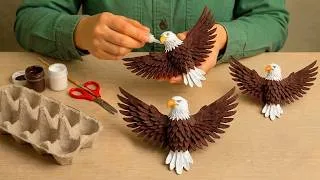 Thumbnail: 🦅 Turn Egg Trays Into a Stunning Eagle | DIY Wall Decor | Easy Craft Idea #EggTrayCrafts