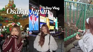 Thumbnail: Osaka, Japan 3-Day Vlog🇯🇵🍡🎏 Dotonburi River, Universal Studios, Nara Deer Park, Wagyu, Matcha & more