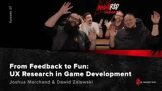 Thumbnail: AnsweRED Podcast Episode 27 | From Feedback to Fun: UX Research in Game Development