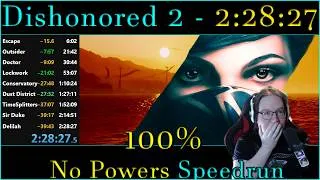 Thumbnail: Dishonored 2 - No powers 100% Speedrun 2:28:27 World Record