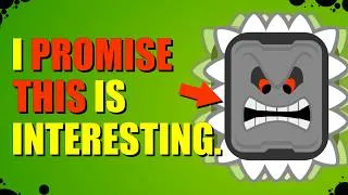 Thumbnail: How a vibrating Thwomp makes it possible to detect if Mario ate a power up in Mario Maker.