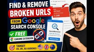 Thumbnail: Find & Remove Broken URLs from Google Search Console (Free Chrome Extension)