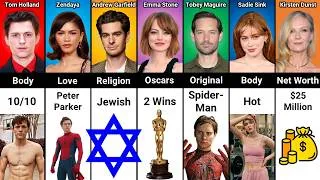 Thumbnail: Spider-Man Comparison: Tom Holland vs Zendaya vs Andrew Garfield vs Emma Stone vs Tobey Maguire ...