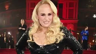 Thumbnail: Rebel Wilson🔥Stockings, Pantyhose, Tights, Short Mini Dress, Heels
