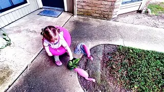 Thumbnail: She Stole the Plant and Had an Adventure! #nature #explore #cute #car #cars #outdoors #plants 