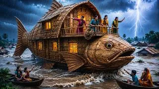 Thumbnail: 👉 3 बहनों ने बनाया दुनिया का सबसे बड़ा Floating Fish House 😱 फिर आई ऐसी बाढ़ कि पूरा गाँव डूब गया!