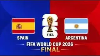 Thumbnail: ARGENTINA vs SPAIN - THE 2026 FIFA WORLD CUP FINAL!  🇦🇷⚽🇪🇸 🏆       #WorldCup2026 #FIFAWorldCup2026