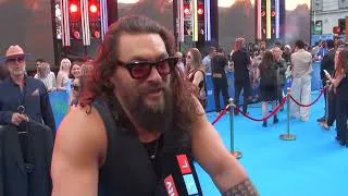 Thumbnail: How did Jason Momoa sees himself on Screen? Interview SUPERGIRL Lobo at the blue carpet DCU funny