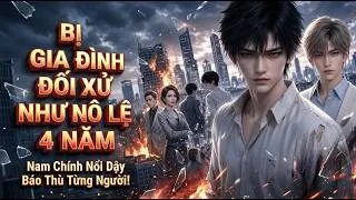 Thumbnail: 🔥 Tập [1-57]: Bị Gia Đình Đối Xử Như Nô Lệ 4 Năm, Nam Chính Nổi Dậy Báo Thù Từng Người! 📌 Thể lo..