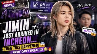 Thumbnail: 🔥 JIMIN ARRIVES IN INCHEON BEFORE NEW JERSEY — ARMY CAN’T HANDLE THIS! 😱💜