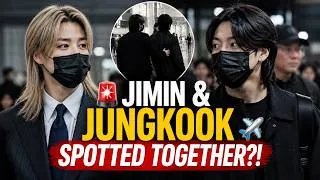 Thumbnail: 🚨 JIMIN & JUNGKOOK SPOTTED TOGETHER!✈️