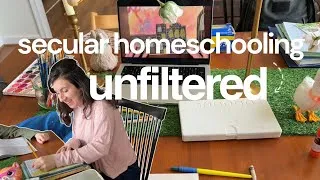 Thumbnail: Real Life Secular Homeschool Day | lessons, small group, and preschool learning 