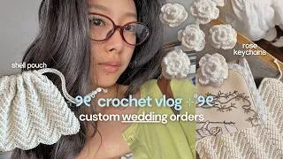 Thumbnail: crochet WEDDING custom order (pt.1) 𓇼˚｡⋆ | crochet vlog, yapping & meeting you guys!!