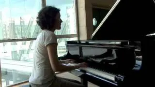 Thumbnail: Celia plays Bach's Prelude & fuga BWV 875 no. 6 D minor WTCII