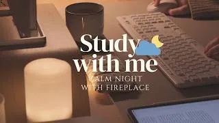 Thumbnail: 🌙 2-HOUR STUDY WITH ME at NIGHT | Pomodoro 25/5 | 🔥 Fireplace Sound Ambience, No Music