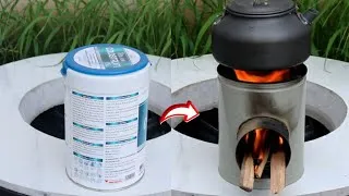 Thumbnail: How to make a rocket stove from a milk can is super easy