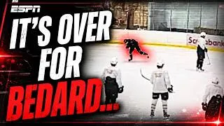 Thumbnail: Connor Bedard Injury (Left Shoulder) at Practice | Chicago Blackhawks 2026 Highlights