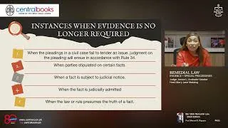 Thumbnail: Remedial Law (Evidence and SpecPro) | The Final Review with Judge Janice L. Andrade-Udarbe ▶️⚖️