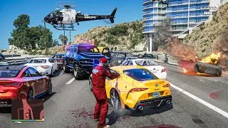 Thumbnail: GTA 5 - Real Life Los Angeles Traffic Mod & NVE Graphics Mod / Raw 30min Gameplay